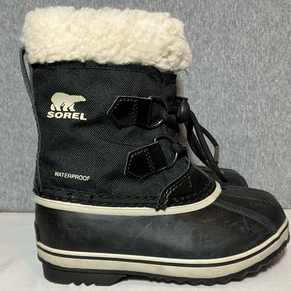 EUC Sorel Yoot Pac Nylon Waterproof Boots Little Kids' Size 10 Snow Toddler